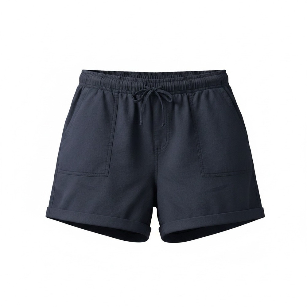 GAP Tencel Shorts Women’s Size XXL Navy Blue High Rise Drawstring 46" Waist NWT